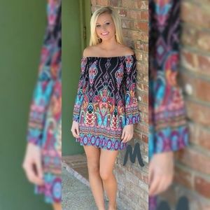 Black & Pink multi colored Dress Coverup